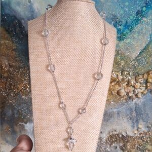 Silver Crystal Necklace